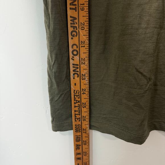 Icebreaker Men's Merino 150 Graphic T Shirt Crew Short Sleeve Wool Green Medium - Picture 6 of 6